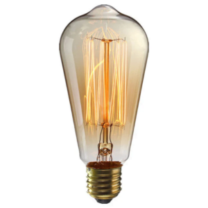 لمبة هالوجين ديكور اديسون اضاءة اصفر 40 وات Decorative halogen bulb, Edison, yellow light, 40 watts